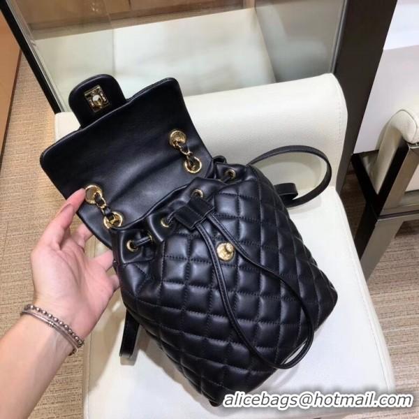 Promotional Chanel Lambskin Quilting Small Backpack A70524 Black 2019