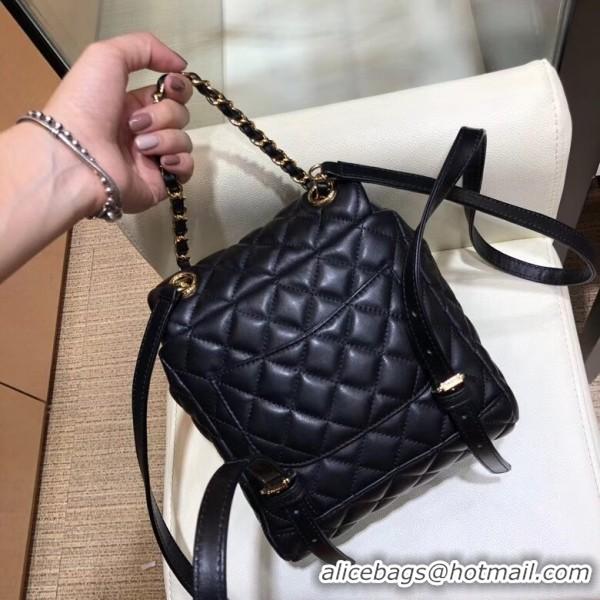 Promotional Chanel Lambskin Quilting Small Backpack A70524 Black 2019