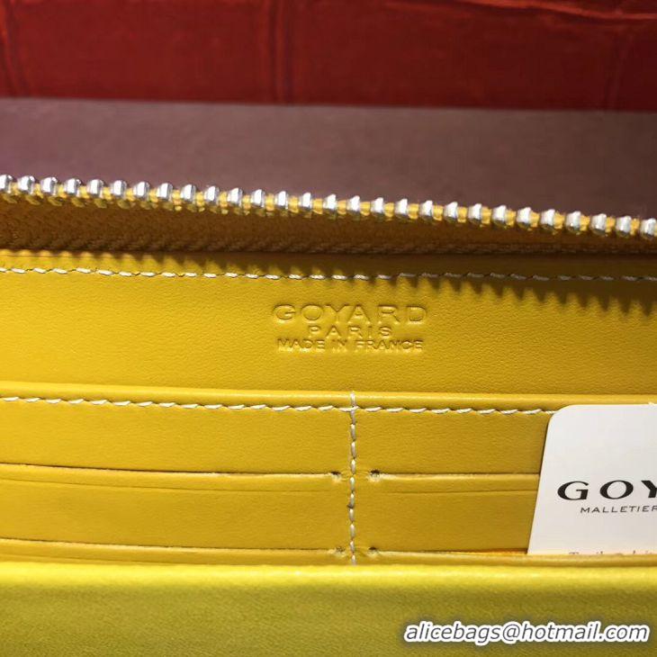 Good Quality Goyard Zippy Purse 020110 Yellow