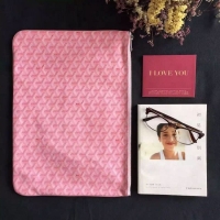 Grade Quality Goyard New Design Ipad Bag Medium Size 020113 Pink