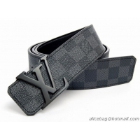 Popular Style Louis Vuitton Initiales Damier Graphite Belt M9808S