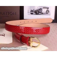 Duplicate Louis Vuitton Monogram Vernis Belt LV4768 Red