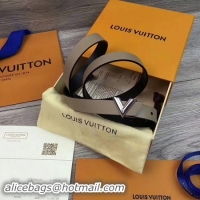 Trendy Design Louis Vuitton 20mm Leather Belt M9309 Grey