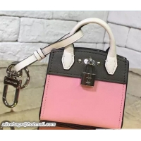 New Design Louis Vuitton City Steamer Bag Charm and Key Holder K61501 Black/Pink