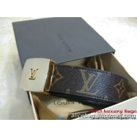 Louis Vuitton Monogram Canvas Reversible Belt M6890M Golden