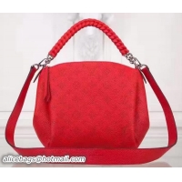 Best Price Louis Vuitton Mahina Leather BABYLONE CHAIN BB Bag M51223 Red