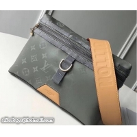Good Quality Louis Vuitton Monogram Titanium Canvas Messenger PM Bag M43889 2018