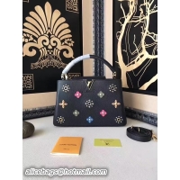 Inexpensive Louis Vuitton Mechanical Flowers CAPUCINES PM M54311 Black