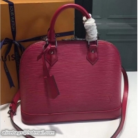Luxury Discount Louis Vuitton Epi Alma PM Bag M93595 Fuchsia