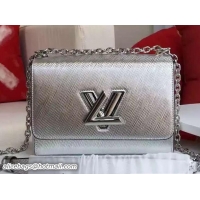 Fashion Louis Vuitton EPI Twist MM Bag M41869 Silver