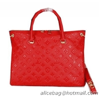 Louis Vuitton Monogram Empreinte Pallas Tote Bags M40908 Red