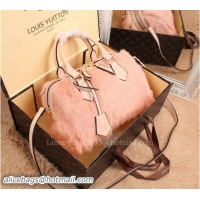 Classic Louis Vuitton Rabbit Fur Speedy Bandouliere 26 M40762 Pink