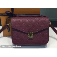 Original Cheap Louis Vuitton Monogram Empreinte Pochette Métis Bag Purple 2017