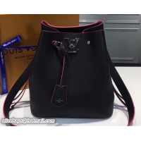Duplicate Louis Vuitton Lockme Bucket Bag M54677 Noir 2017