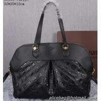Low Price Louis Vuitton Litchi Leather Toto Bag M41399 Black