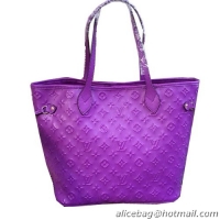 Luxury Discount Louis Vuitton Monogram Empreinte Neverfull MM M40882 Violet