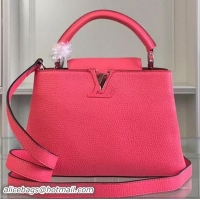Chic Louis Vuitton Taurillon Leather CAPUCINES BB Bag M90294 Rose