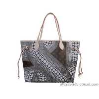 Particularly Recommended LOUIS VUITTON M40684 YAYOI KUSAMA MONOGRAM WAVES NEVERFULL MM WHITE