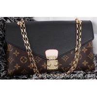 Best Price Louis Vuitton Monogram Canvas Pallas Chain Aurore Bag M41200 Black