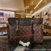 Low Price Louis Vuitton Monogram Canvas Shopper Bag M40467 Black