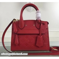 Design Discount Louis Vuitton Monogram Empreinte PONT-NEUF MINI Bag M41743 Red
