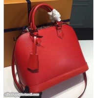 Sophisticated Louis Vuitton Epi Alma PM Bag M93595 Red