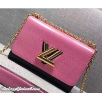 Classic Hot Louis Vuitton EPI Twist MM Bag M54739 Pink/Black