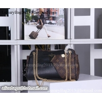 Buy Cheapest Louis Vuitton Monogram Canvas Shoulder Bag M95813 Black