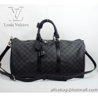 Youthful Louis Vuitton Damier Graphite Canvas Keepall 55 Strap N41413