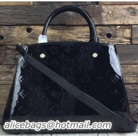 Hot Style Louis Vuitton Monogram Vernis Montaigne MM Bag M50167 Black