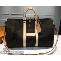 Fashionable Supreme x Louis Vuitton Keepall 45 Bag Camouflage 2017