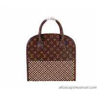 Buy Discount Louis Vuitton M41234 Shopping Bag Christian Louboutin Burgundy