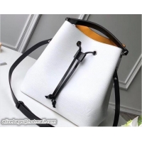 Top Grade Louis Vuitton Epi Leather NeoNoe Bag M53371 White 2018