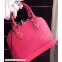 Feminine Louis Vuitton EPI Leather Alma BB Handbags M54547 Hot Pink 2017