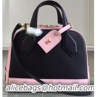Lowest Cost Louis Vuitton Original Leather DORA MM Bag M93241 Black&Pink