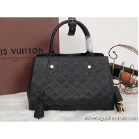 Shop Duplicate Louis Vuitton M41046 Monogram Empreinte Montaigne MM Black