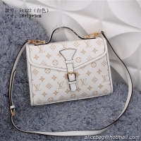 Lower Price Louis Vuitton Litchi Leather GERMAIN Bag M51122 White