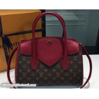 Pretty Style Louis Vuitton Monogram Canvas and Calf Leather Florine Bag M42271 Raisin
