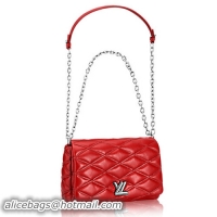 New Design Louis Vuitton Lambskin GO-14 MM M50384 Red