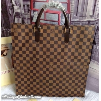 Pretty Style Louis Vuitton Damier Canvas Sac Plat NM Bag N41225