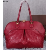 Original Cheap Louis Vuitton Litchi Leather Toto Bag M41399 Burgundy