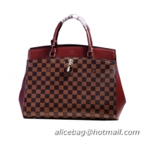 Duplicate Low Cost Louis Vuitton Damier Ebene Canvas Tote Bag N42355 Brown