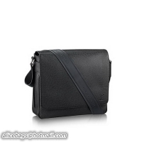 Best Cheap Louis Vuitton Taiga Leather Roman PM M32824 Black