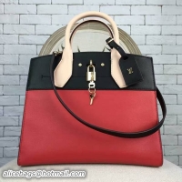 Big Enough Louis Vuitton City Steamer Bag 51026 Red&Black