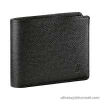 Discount Louis Vuitton Taiga Leather Billfold Wallet With 3 Flaps M30422