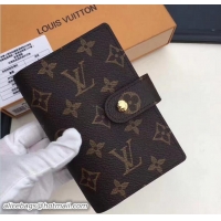 Hand Held Louis Vuitton Monogram Canvas Small Ring Agenda Cover R20005