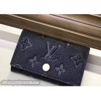Best Price Louis Vuitton Monogram Empreinte 6 Key Holder M64421 Noir