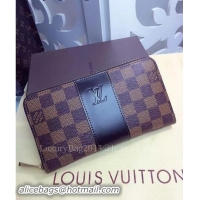 Duplicate Louis Vuitton Monogram Multicolore Damier Ebene Graphite Canvas Zippy Wallet X60018
