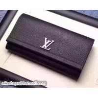 Top Quality Louis Vuitton LOCKME II Wallet M62350 Black