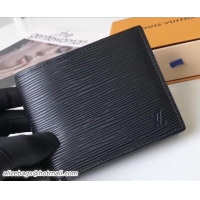 Best Product Louis Vuitton Amerigo Wallet M62046 Epi Leather Noir